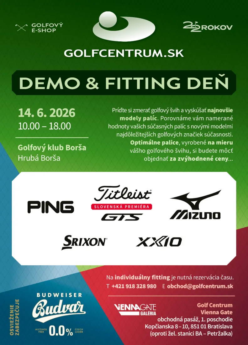JÚNOVÝ FITTING s GOLF CENTRUM